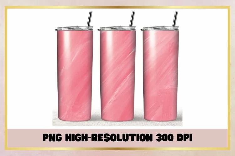 Sweet Watercolor 20 oz Skinny Tumbler Sublimation Wrap
