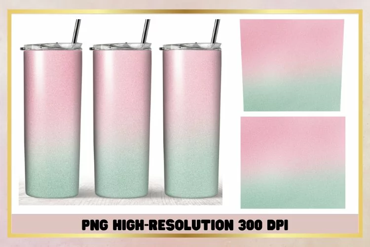 Sweet Pastel Watercolor 20oz Skinny Tumbler Sublimation