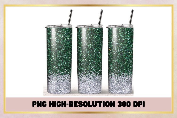 Christmas Emerald green 20 oz Skinny Tumbler Sublimation example image 1