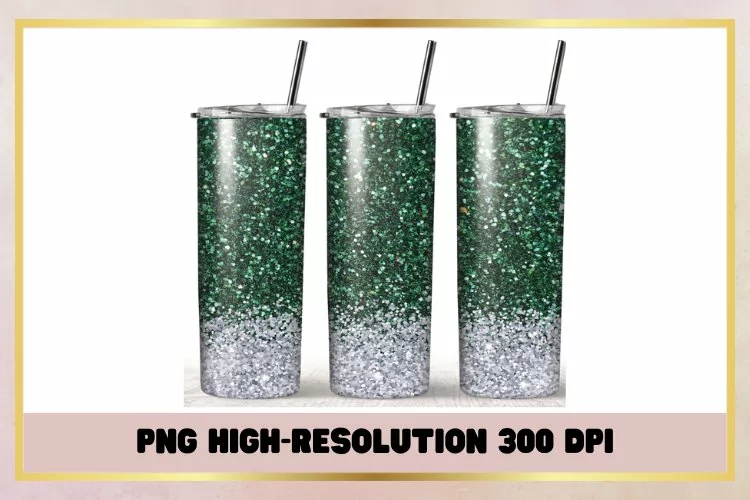 Christmas Emerald green 20 oz Skinny Tumbler Sublimation