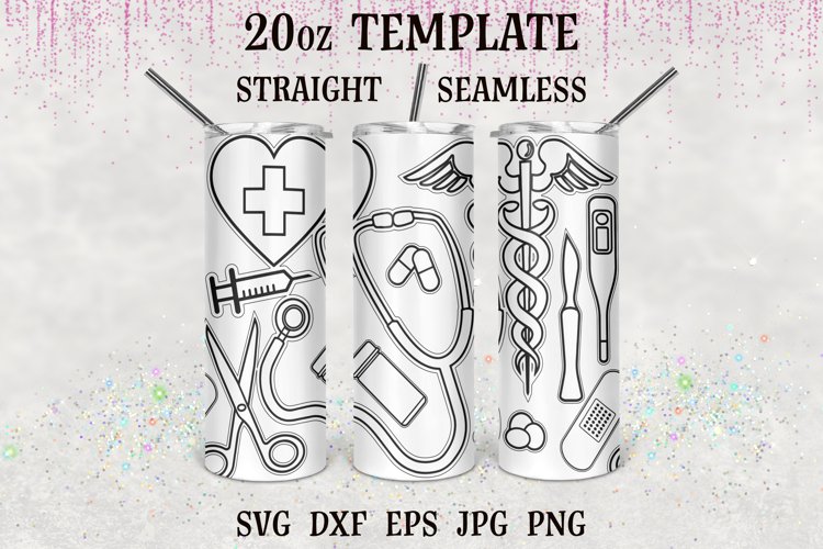 Medical Tumbler Burst svg, Burst template svg, example image 1