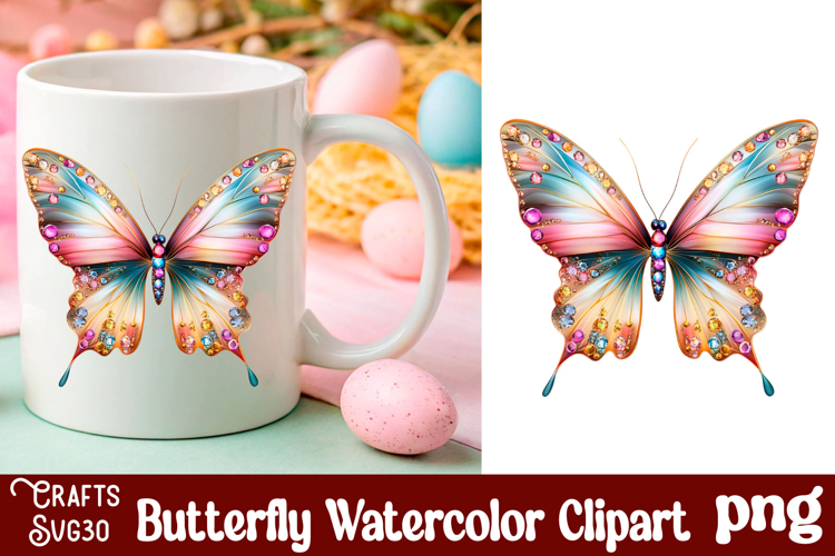 Watercolor Butterfly Clipart Image 21