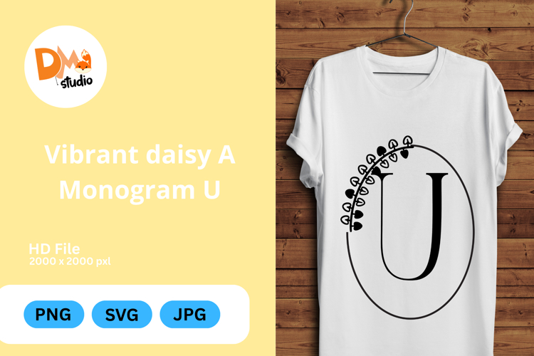 Daisy Monogram Svg Image 10