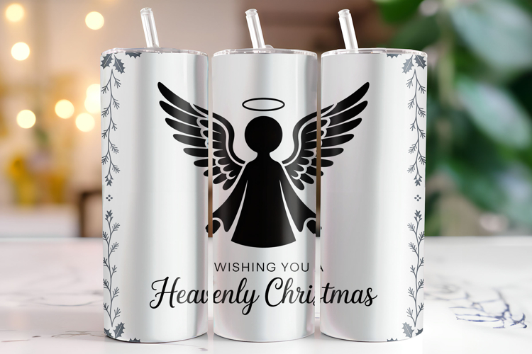 Heavenly Christmas Tumbler Wrap | Christmas Wrap
