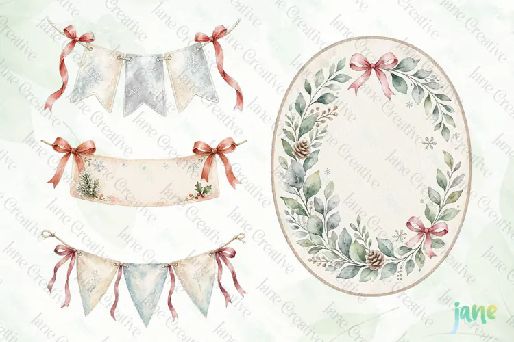 Baby Shower 1st Christmas Clipart