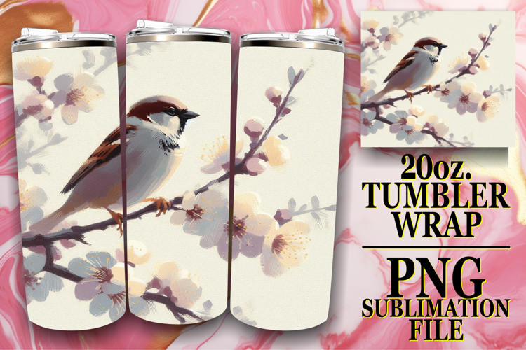 ENCHANTING GIFT 20oz TUMBLER WRAP, Birds