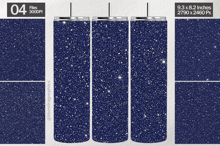 Navy Blue Glitter Tumbler Wrap| Tumbler Sublimation