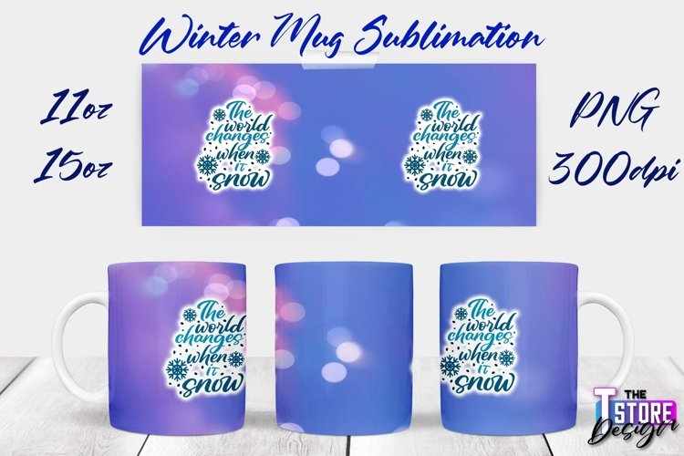 Winter Mug Sublimation | Winter 11 oz |15 oz Mug Sublimation example image 1