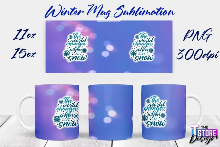 Winter Mug Sublimation | Winter 11 oz |15 oz Mug Sublimation