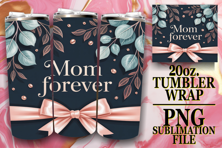 Bright Reflections 20oz tumbler wrap, Mother's Day