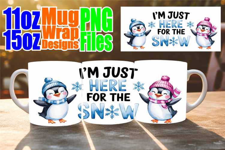 Dreamy skies 11oz 15oz mug wrap, Funny Animals