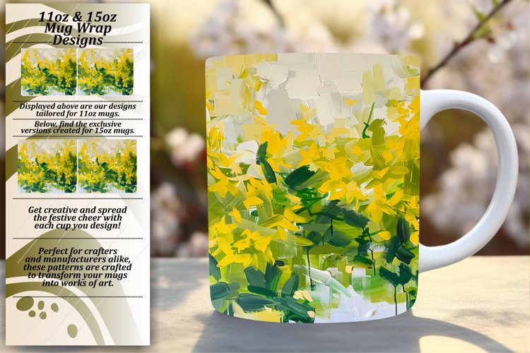 Springtime Blossom Mug Sublimation: Assorted Selection