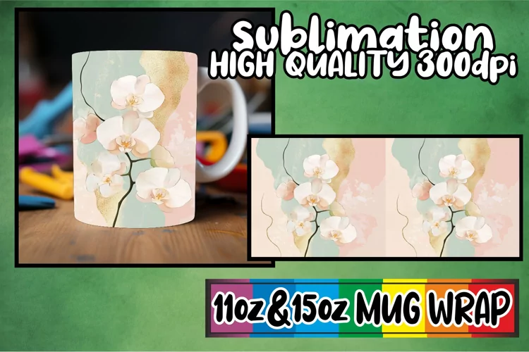Sweet memories 11oz 15oz sublimation wrap, Flower