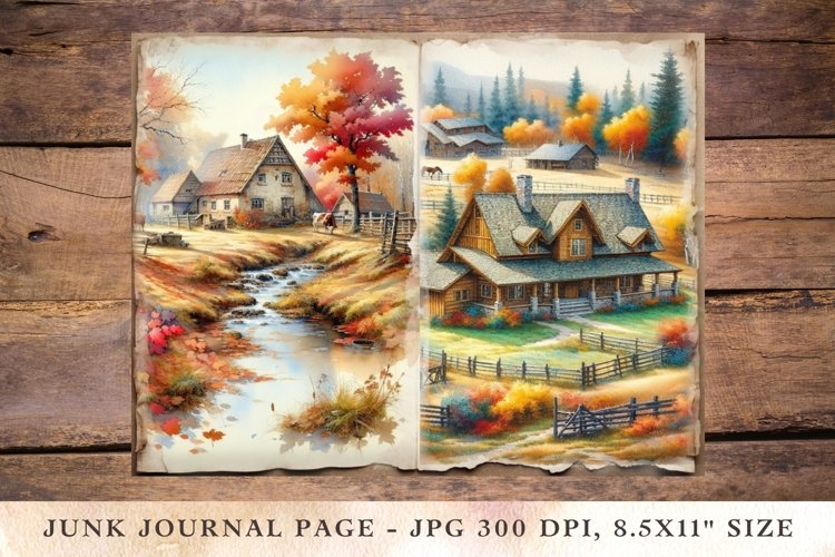 Printable Junk Journal Pages Autumn 6