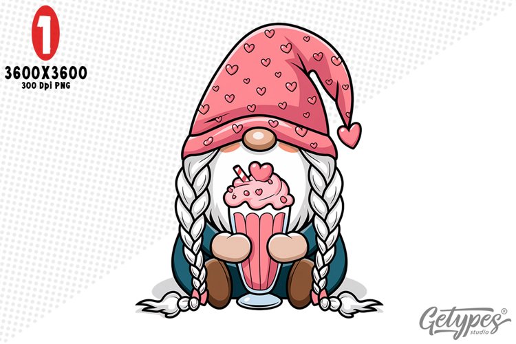 Valentine Gnome Clipart Image 3