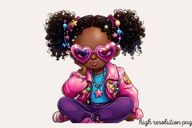 Black Girl Afro Png Image 11