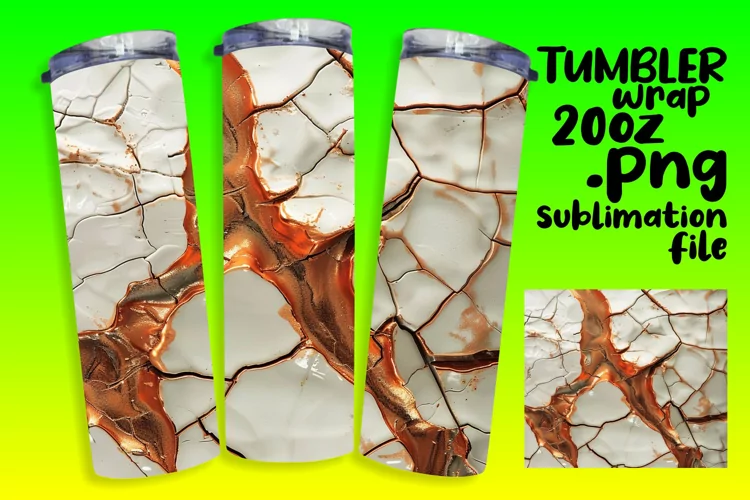 Shimmering Agate Sublimation Tumbler Assortment