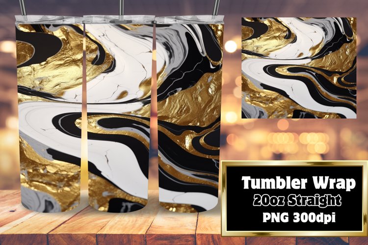 Glittering Marble Odyssey Tumbler 20oz