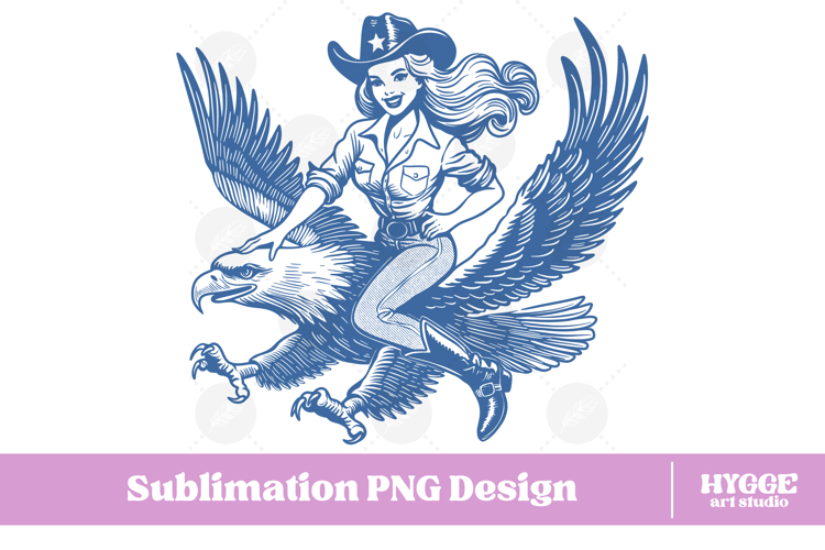 Funny Sarcastic Cowgirl American Women Girl Power PNG DTF
