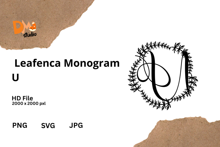 Floral Monogram Letter Svg Image 9
