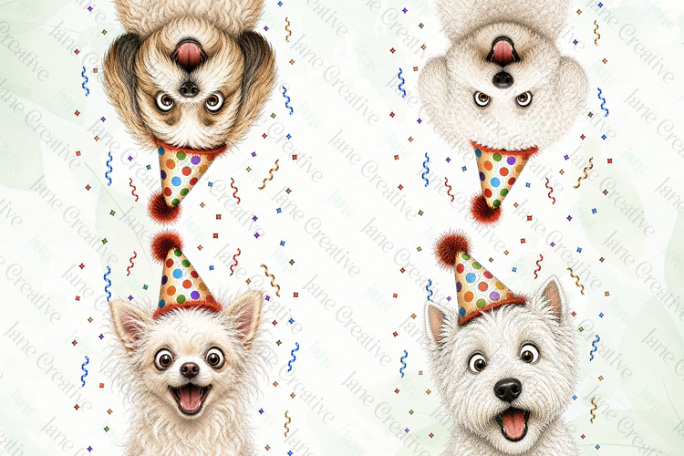 Surprise Birthday Dog PNG Clipart