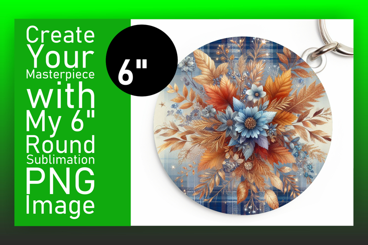 Playful Round Design Car Coaster PNG , Autumn Flower