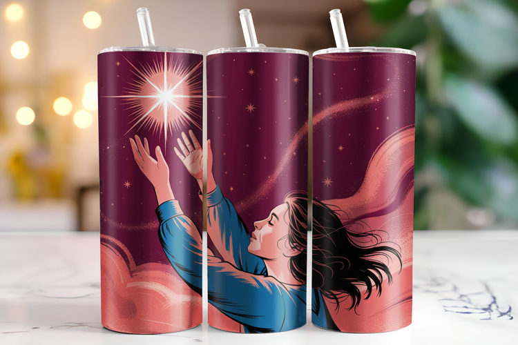 Celestial woman Tumbler Wrap | Sublimation | Tumblers