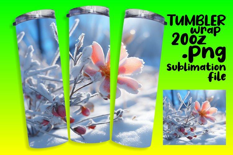Tranquil Winter Landscape Sublimation Tumbler