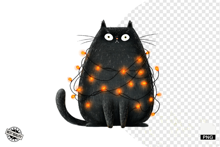 Halloween Black Cat Clipart