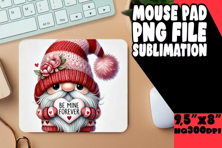 JOYFUL desk pad Sublimation Art, Gnomes