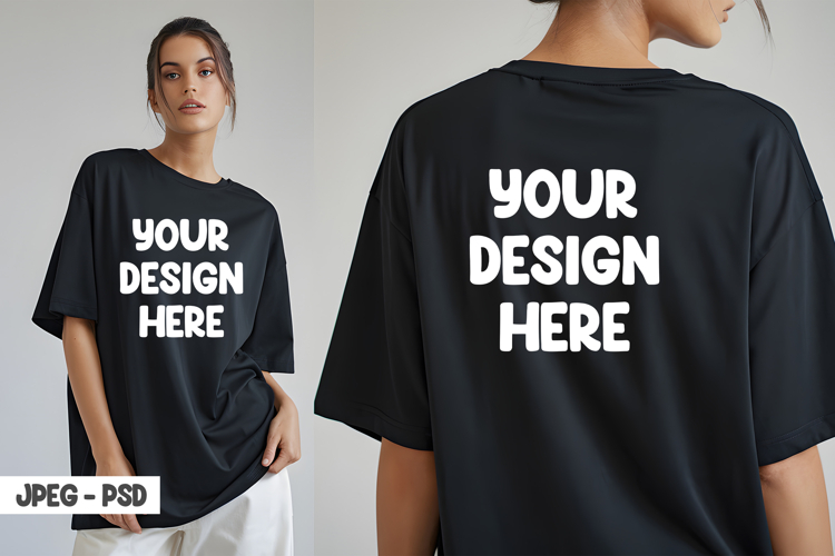 Black Tee Shirt Clipart Image 8