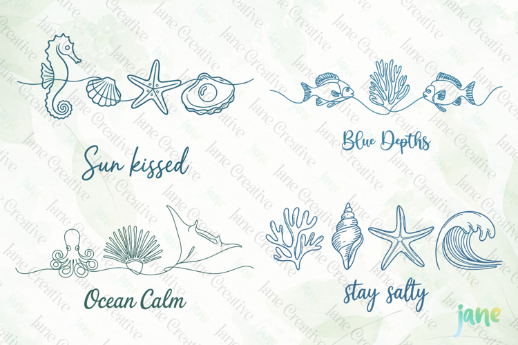 Retro Summer Coastal SVG PNG Clipart