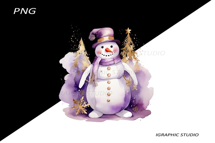 Christmas Snowman Clipart