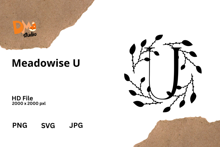 Floral Monogram Letter Svg Image 17