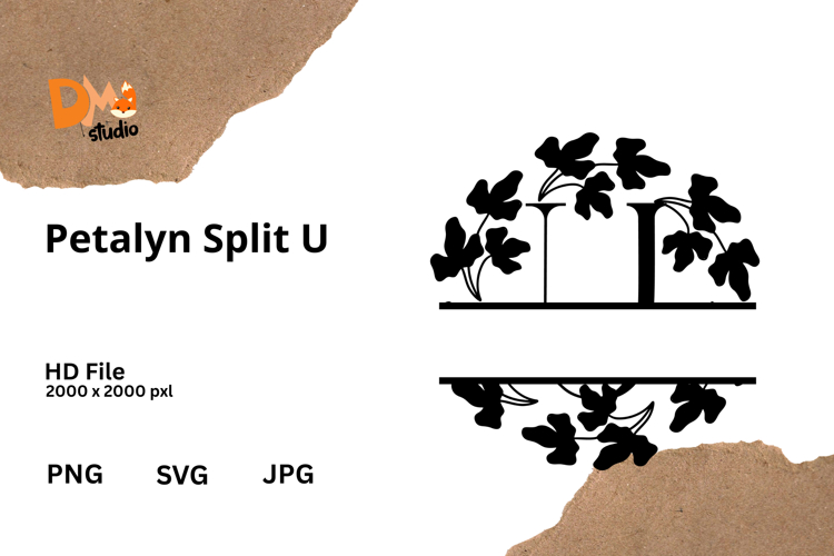 Floral Monogram Letter Svg Image 8