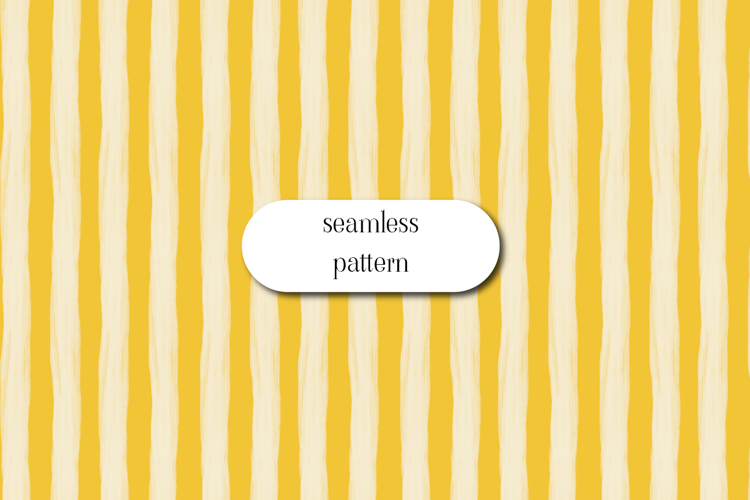Mustard Yellow Striped Seamless Hand Painted Pattern