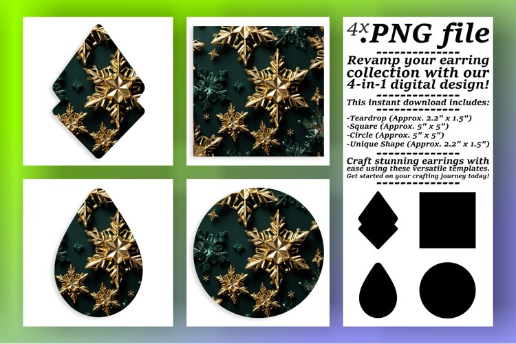 Glittering Frosty Fantasies: Christmas Sublimation Joys example image 1