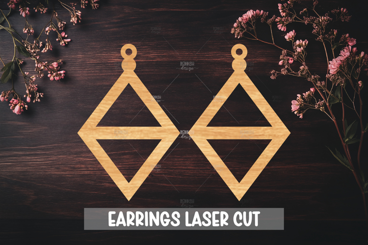 Style Laser Cut Earrings SVG File