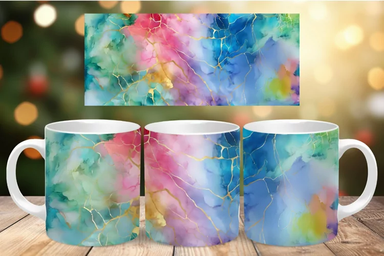Mug Wrap Sublimation - watercolor