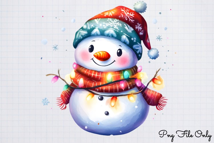 Cute Snowman Clipart Image 17