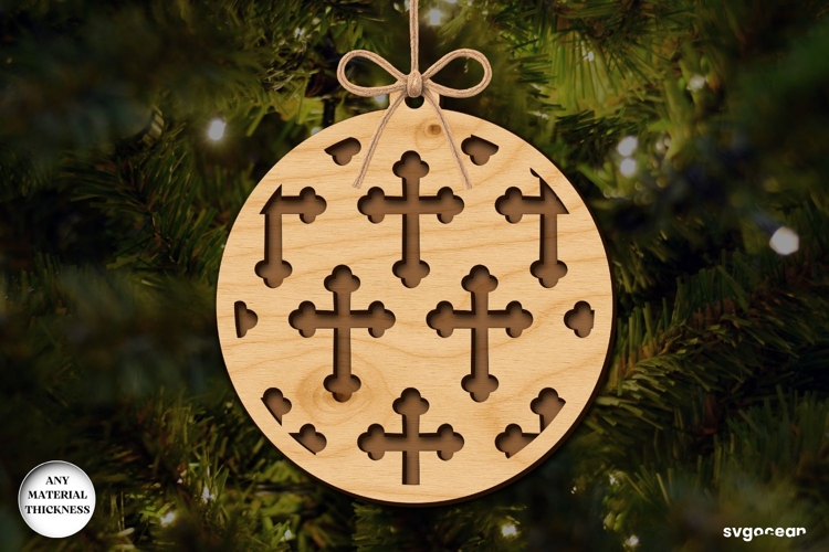 Christmas Nativity Ornament Laser Cut | Glowforge | SVG