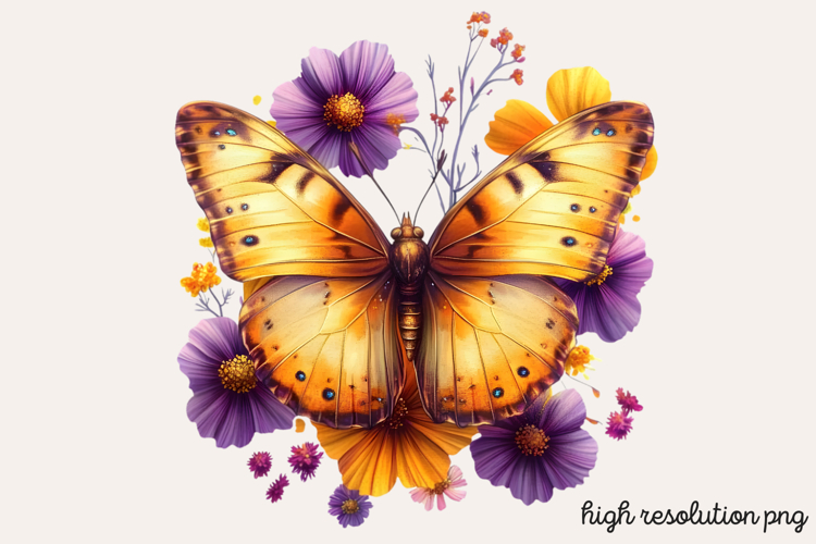 Watercolor Flowers Svg Image 2