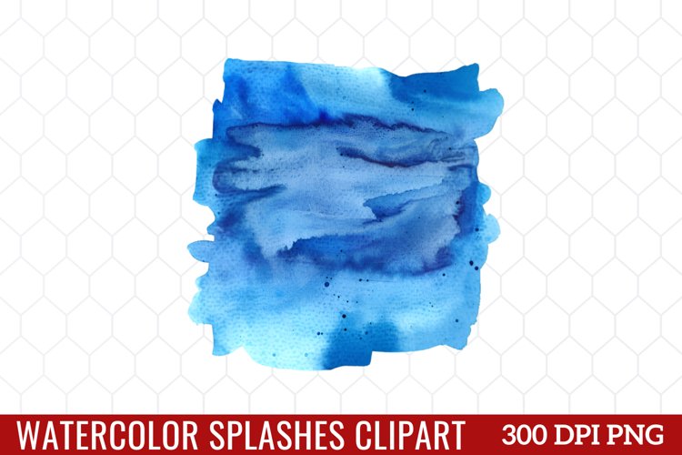 Watercolor Splash Clipart sublimation example image 1