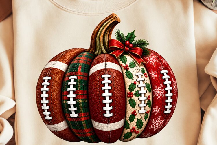 Football Pumpkin Christmas PNG, Trending Christmas PNG example image 1