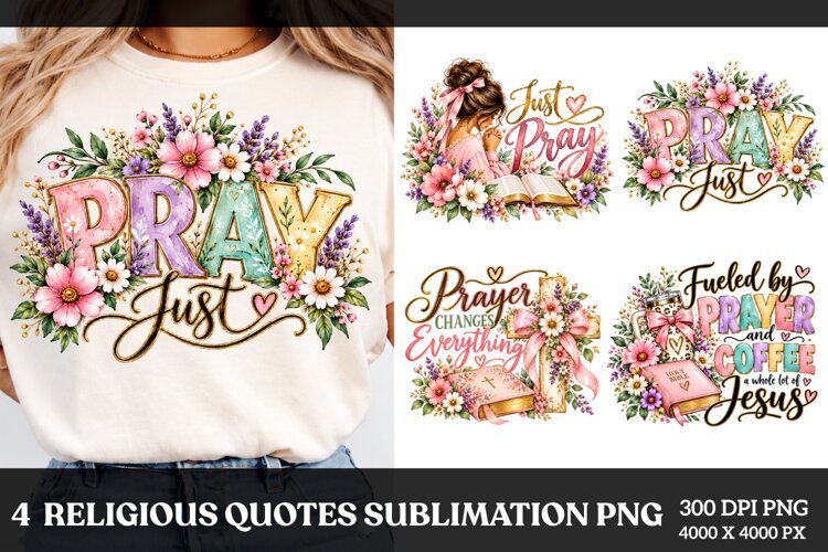 4 Inspirational Christian Quotes PNG example image 1