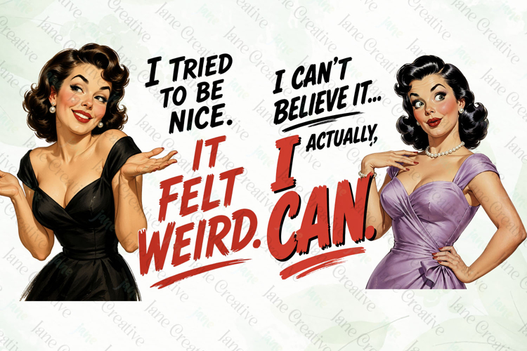 Funny Pin-up Girl Clipart