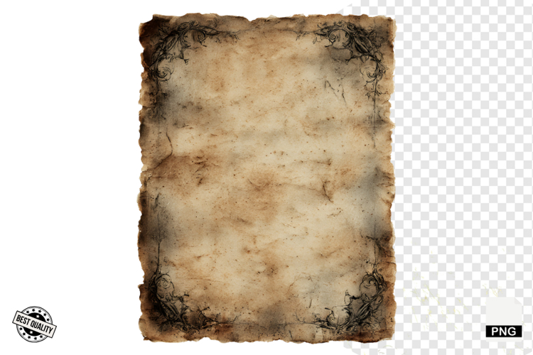 Halloween Goth Old Paper Clipart example image 1