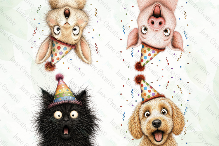 Surprise Birthday Animal PNG Clipart