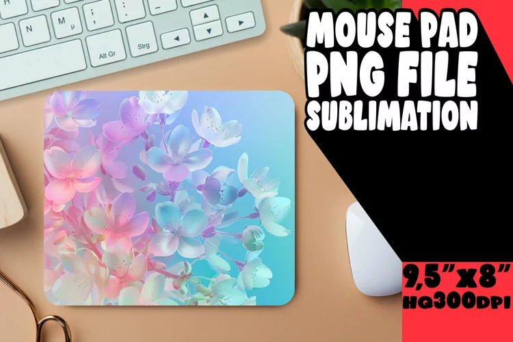 Eye-Catching Gradient Design Mouse Pad Sublimation