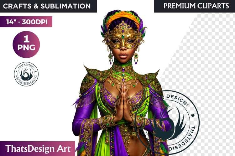 Mardi Gras Carnival Masquerade Clipart PNG scrapbooking